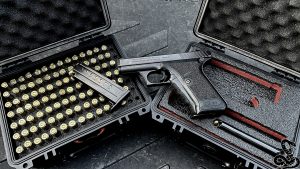 Hard Case Ammo Storage Box Travel Carrying 210 9mm 10mm .40 Rounds