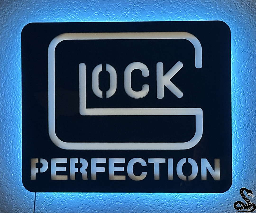 GLOCK LED LARGE LED Acrylic Sign - Home, Shop, Garage, Store