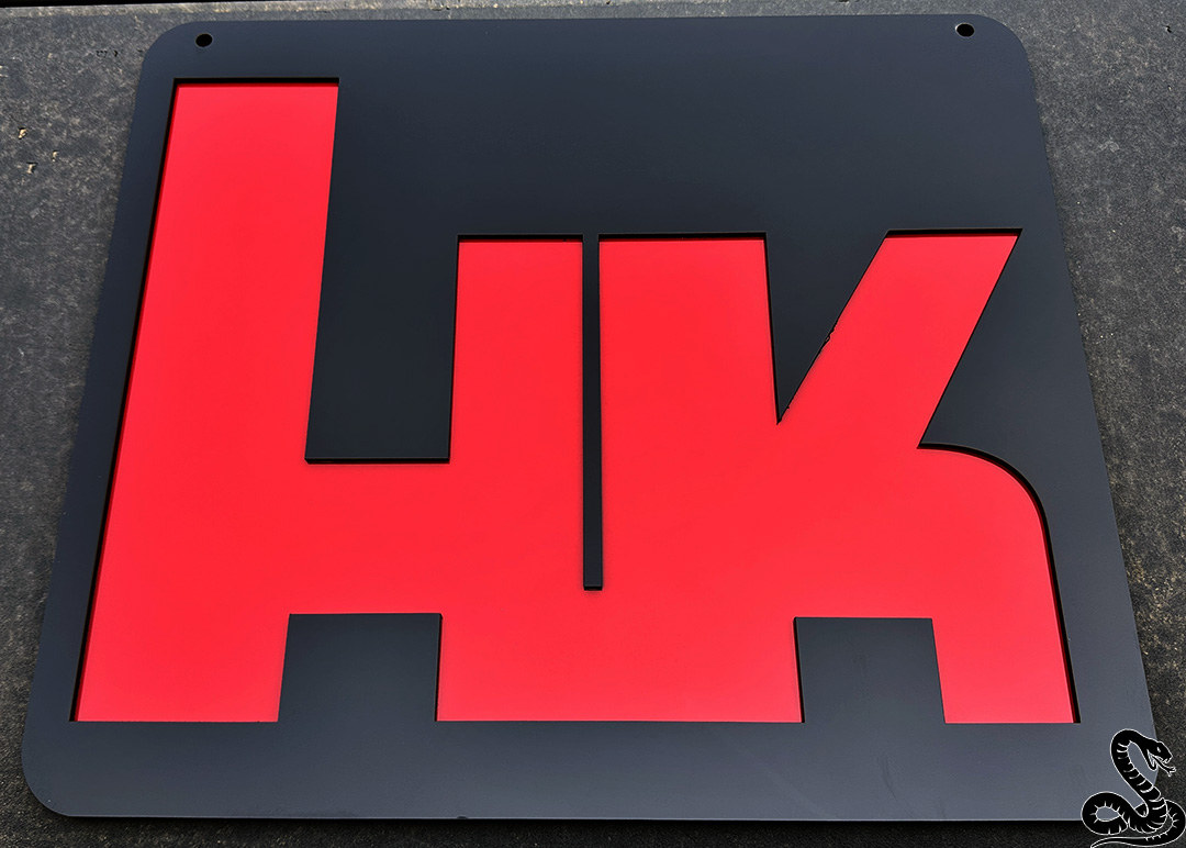 H&K Heckler and Koch HK LARGE Acrylic Sign - Home, Shop, Garage, Store